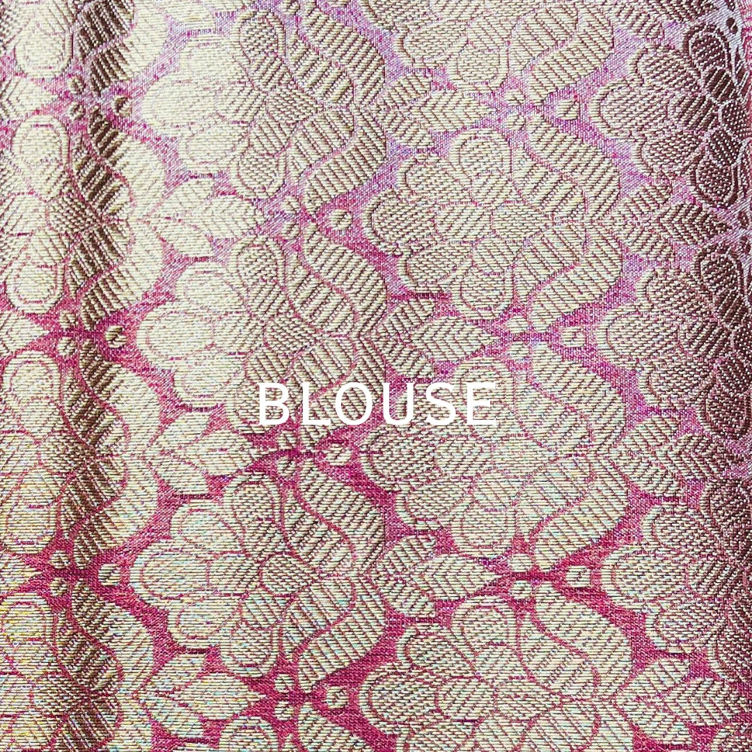 Crushed Semi Katan Tissue Saree – Graceful Pink Glow