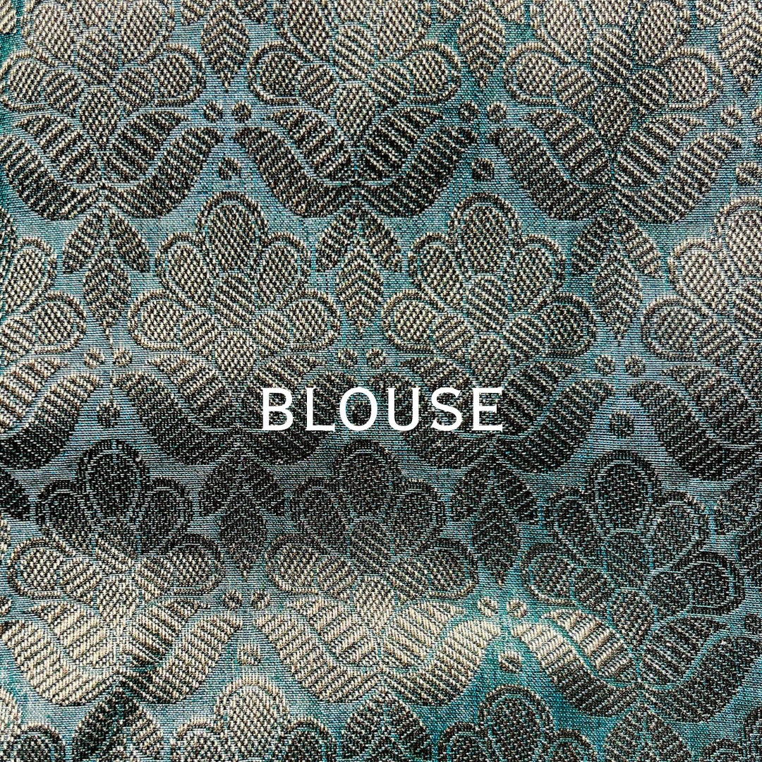 Crushed Semi Katan Tissue Saree - Light Blue Elegance